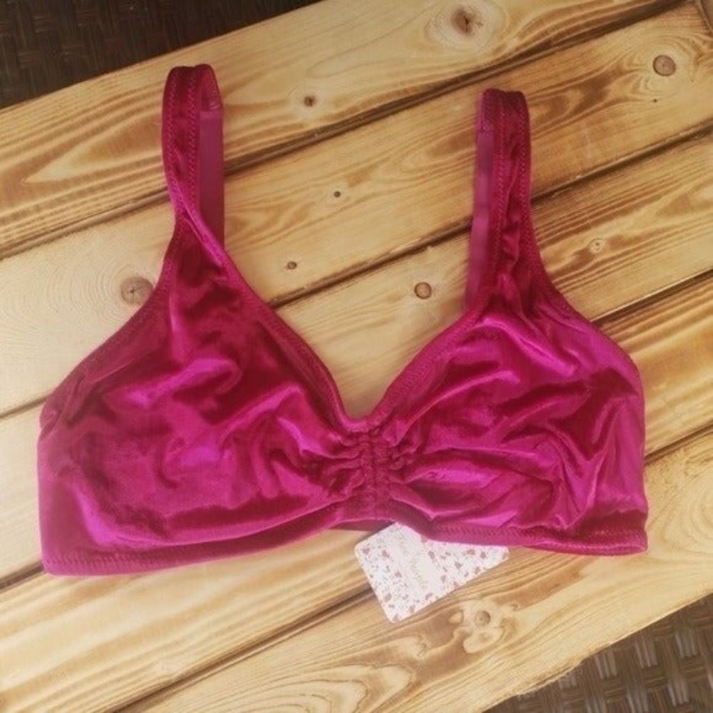 Free People Rhiannon Soft Bra in Red